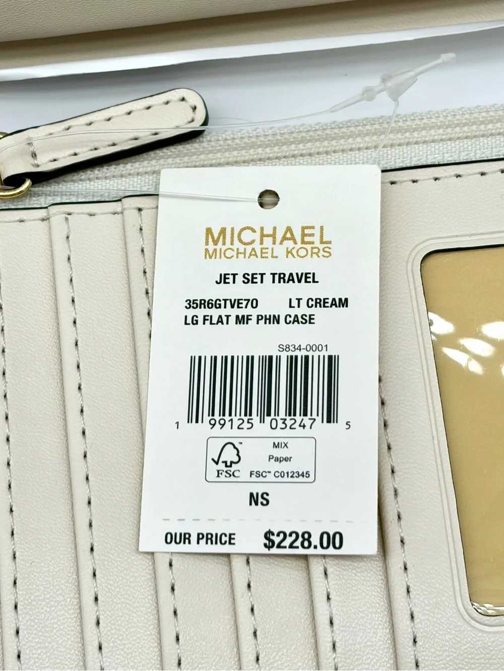 Michael Kors Jet Set Travel Multifunctional Wallet Wristlet Phone Case
